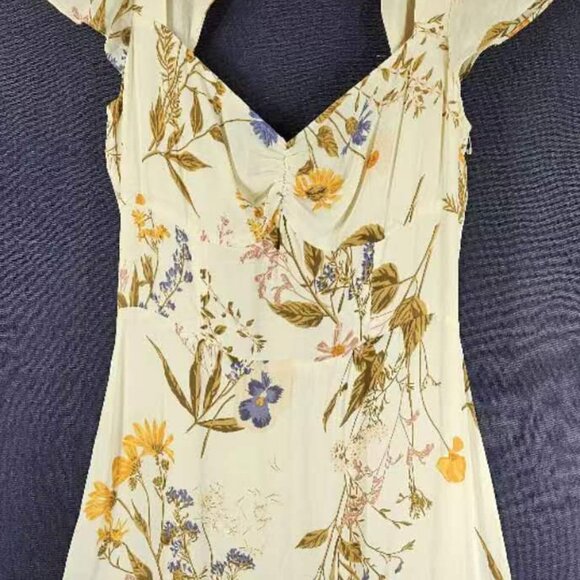 NEW Reformation Myah Floral-Printed Maxi Dress Size 8 #1643 - Picture 6 of 10